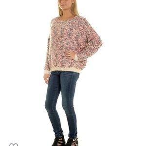 Suncoo Paris Multi Loose Fit Fluffy Jumper size TU